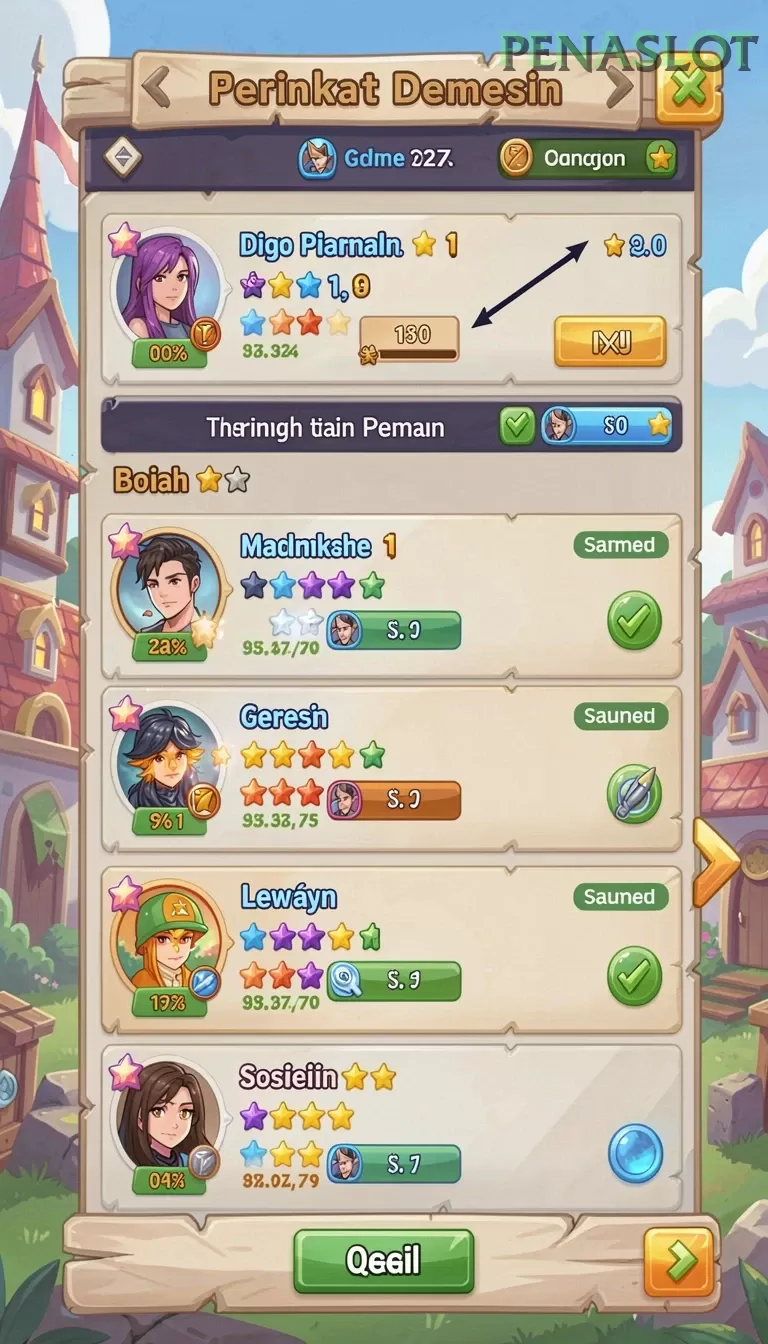 Cuplikan layar 98TOTO — menu navigasi